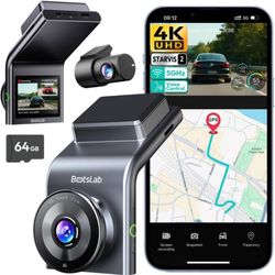 Brand New 4K Dash Cam Front and Rear 64GB Card Included