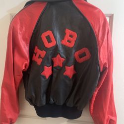 Black And Red Leather Jacket