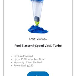 Pool Blaster Handheld Vaccum 