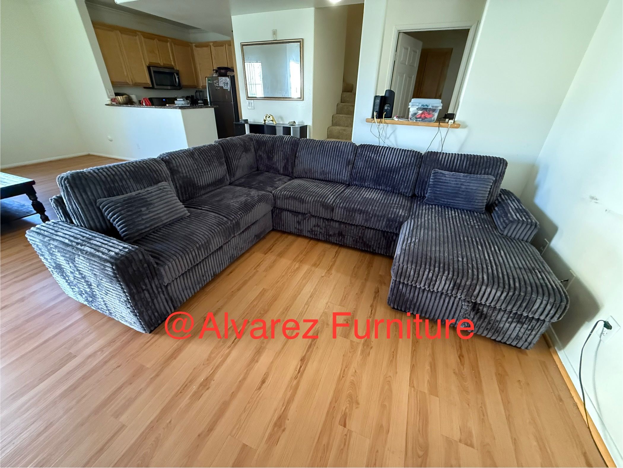 Corduroy Sectional Sleeper With Storage