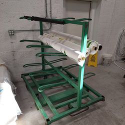 2x Pipe Cart Rack With Ball Hitch