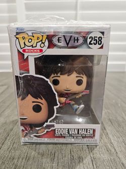 $30 obo - Eddie Van Halen with Guitar Funko Pop! Vinyl Figure #258 in Protector