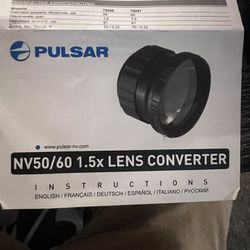 Pulsar nv50/nv60 1.5x lens converter