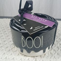 2024 Rae Dunn Halloween Boo Spooky EEK Scary Measuring Cups With Drip Detail NEW