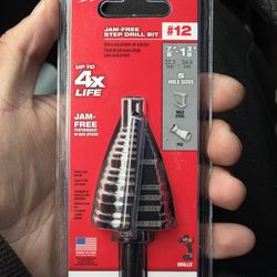 Milwaukee Jam Free Step Drill Bit #12 