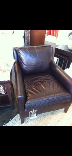 Pottery Barn leather chair