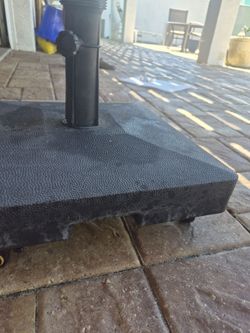 Heavy Duty Patio Umbrella Base with Wheels