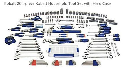 Kobalt Tool set 204 pc. With rolling cart