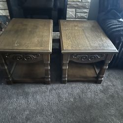 vintage end tables 