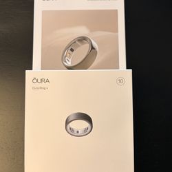 NEW Oura Ring 4 - Premium Stealth Black, Size 10 (Sealed + Sizing Kit)