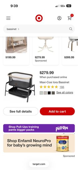 Maxi, cozi bassinet great condition pick up in Darien Illinois
