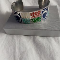 Coach Multi Color Band Bracelet 