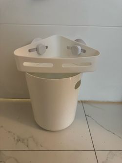 Trash Can + Shower Storage Suction