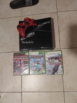 Xbox 360 with games