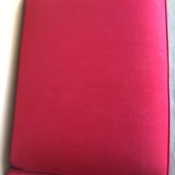 Red Ottoman With Storage 
