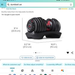 Bowflex SelectTech 552 Adjustable Dumbbells- 2 Sets