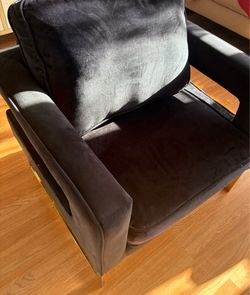 Black Velvet accent chair