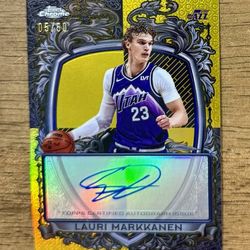 2025-26 Topps Chrome LAURI MARKKANEN Signature Style GOLD Refractor AUTO /50 SSP
