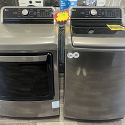 Out Of Box / Dents Or Scratches Only/ 5.3cu.ft Top Load With Agitator & 7.4cu.ft Electric Dryer Was$1199