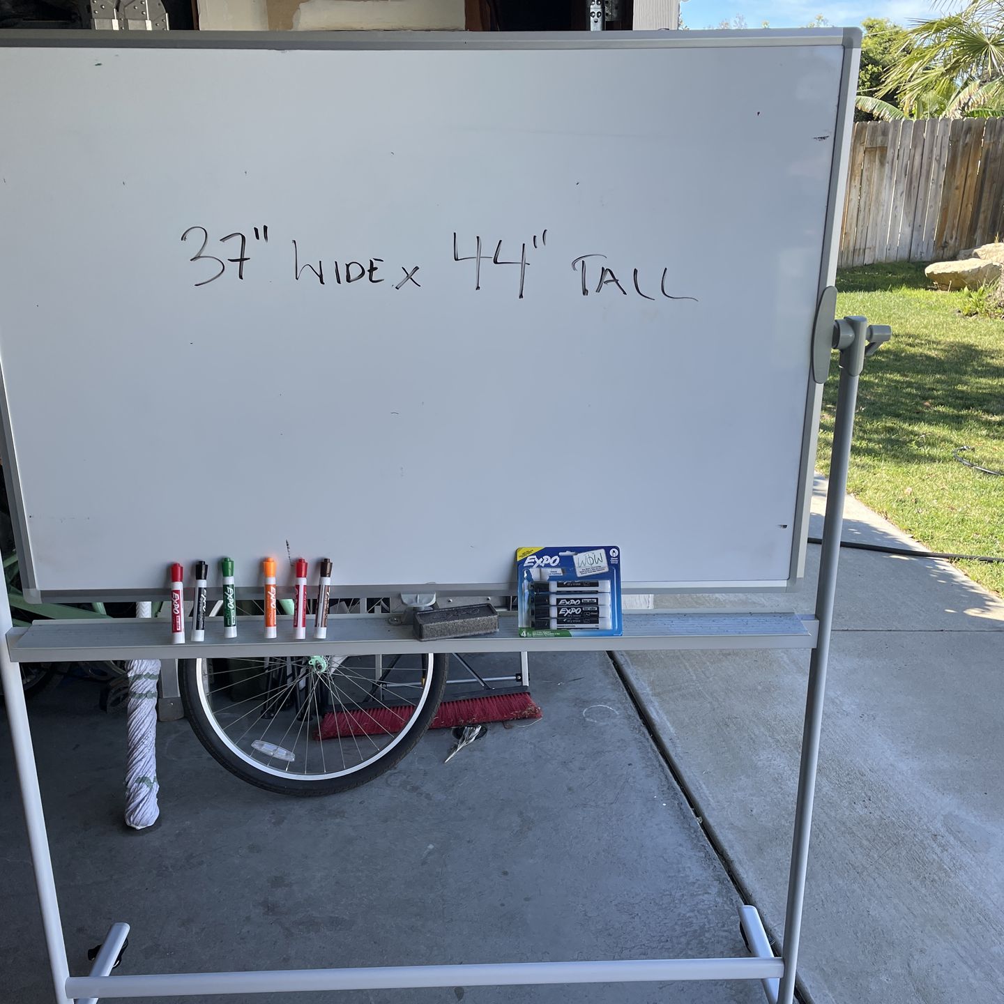 Whiteboard on wheels