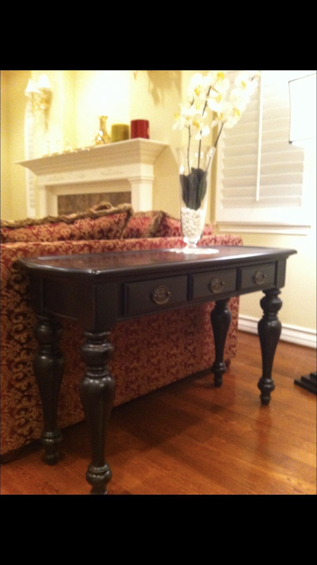Very New Antique Style Real Wood Console Table