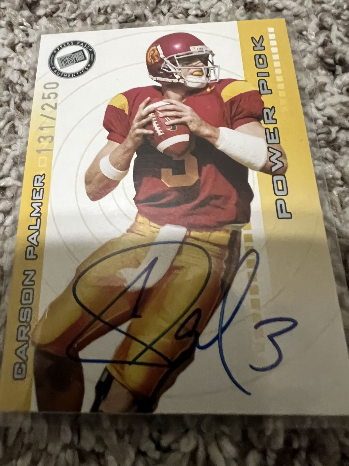 2003 Press Pass Certified Autographed Carson Palmer Rookie