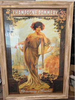 Huge Framed Vintage Art Photo