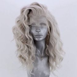 16 Inch Gray Wig 