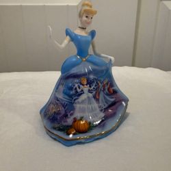 Forever Cinderella" porcelain bell figurine by Bradford Editions, part of Disney's Dresses and Dreams collection.