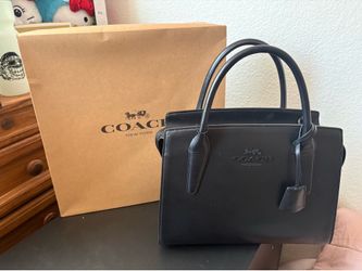 Leather coach bag