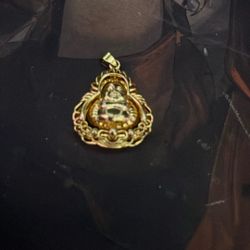 24k plated buddha pendant
