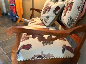 Antique loveseat southwest upholstery