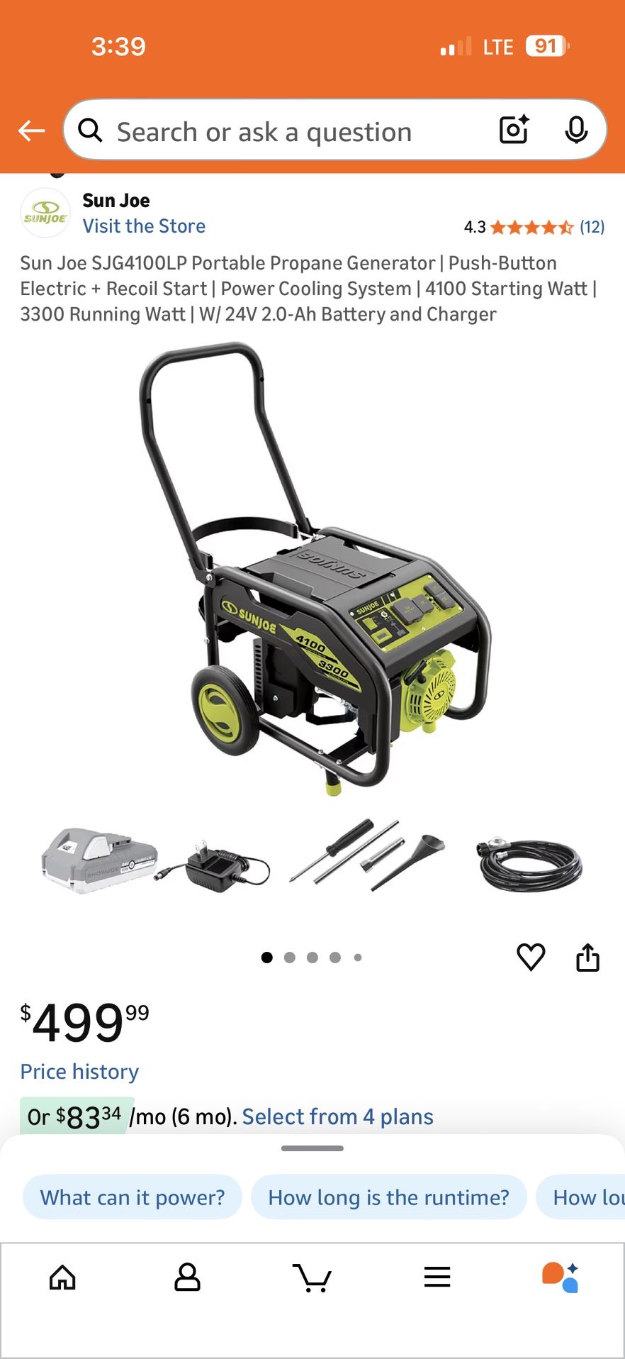 BRAND NEW Generator $200