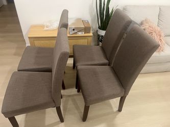 Set of 4 Upholstered Dining Chairs