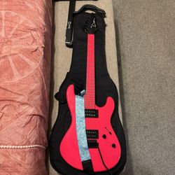 Dean Pink Electric Guitar W/ Accessories