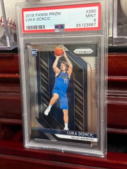 2018-19 Panini Prizm Luka Doncic RC Rookie PSA 9 Mavericks