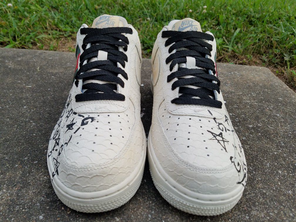 Gucci Ghost x Nike Air Force 1 custom made for Sale in Clayton, NJ - OfferUp