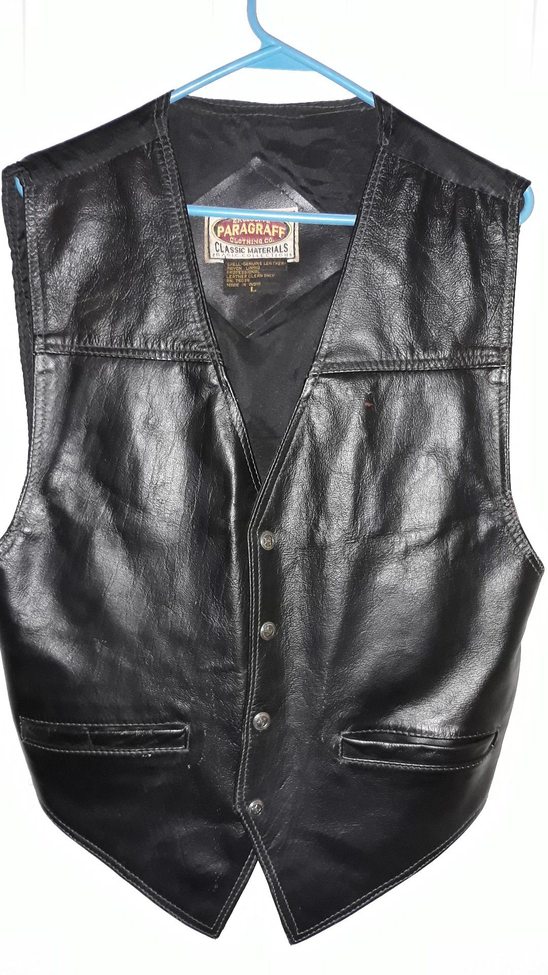 Paragraff Leather Vest Large