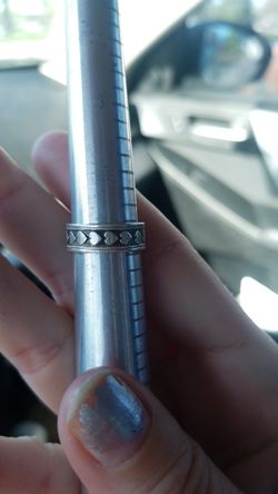 Sterling silver heart ring size 5