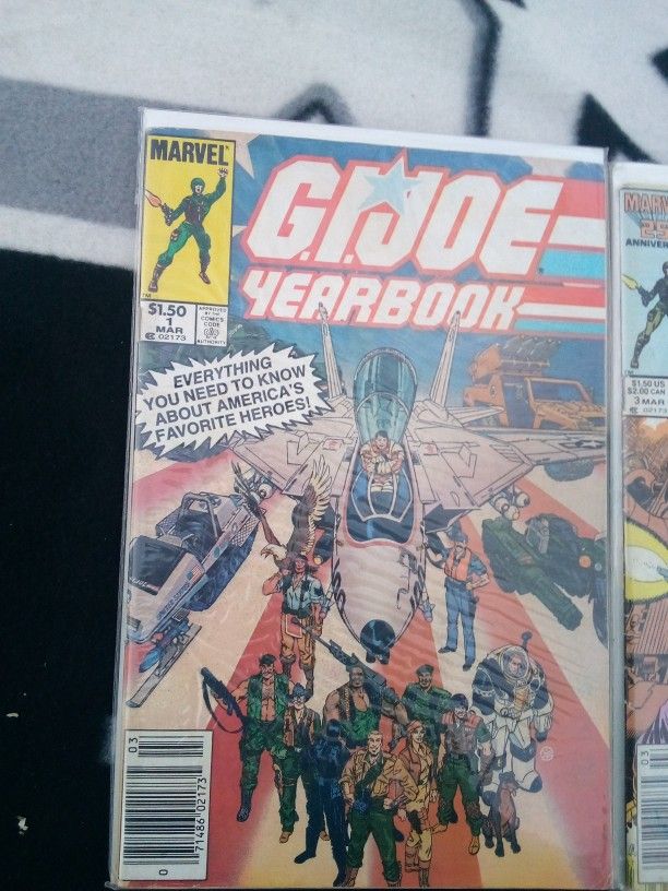 Rare G.i.joe Yearbook Comic books,