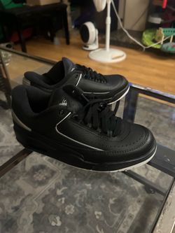 Brand New Air Jordan 2/3 Low 'Black Metallic Silver' (FD0383-001) - Size 6Y Boys