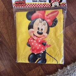 MINNIE MOUSE ADULT RAIN PONCHO NEW