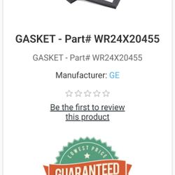 Refrigerator Gasket Part # WR24X20455. 15.00 OBO BRAND NEW