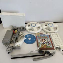 Wii Console Bundle With Wii Sports Mario And 2 Remotes One Missing Cover