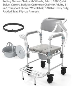 Shower chair / bedside commode