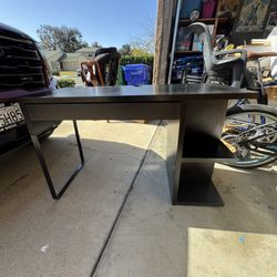 IKEA Desk w/ Storage Shelves 