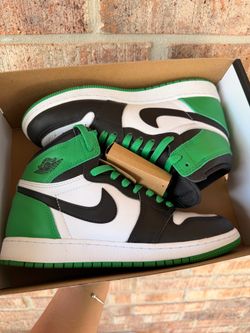 Nike Air Jordan 1 Retro High Black Green 7Y