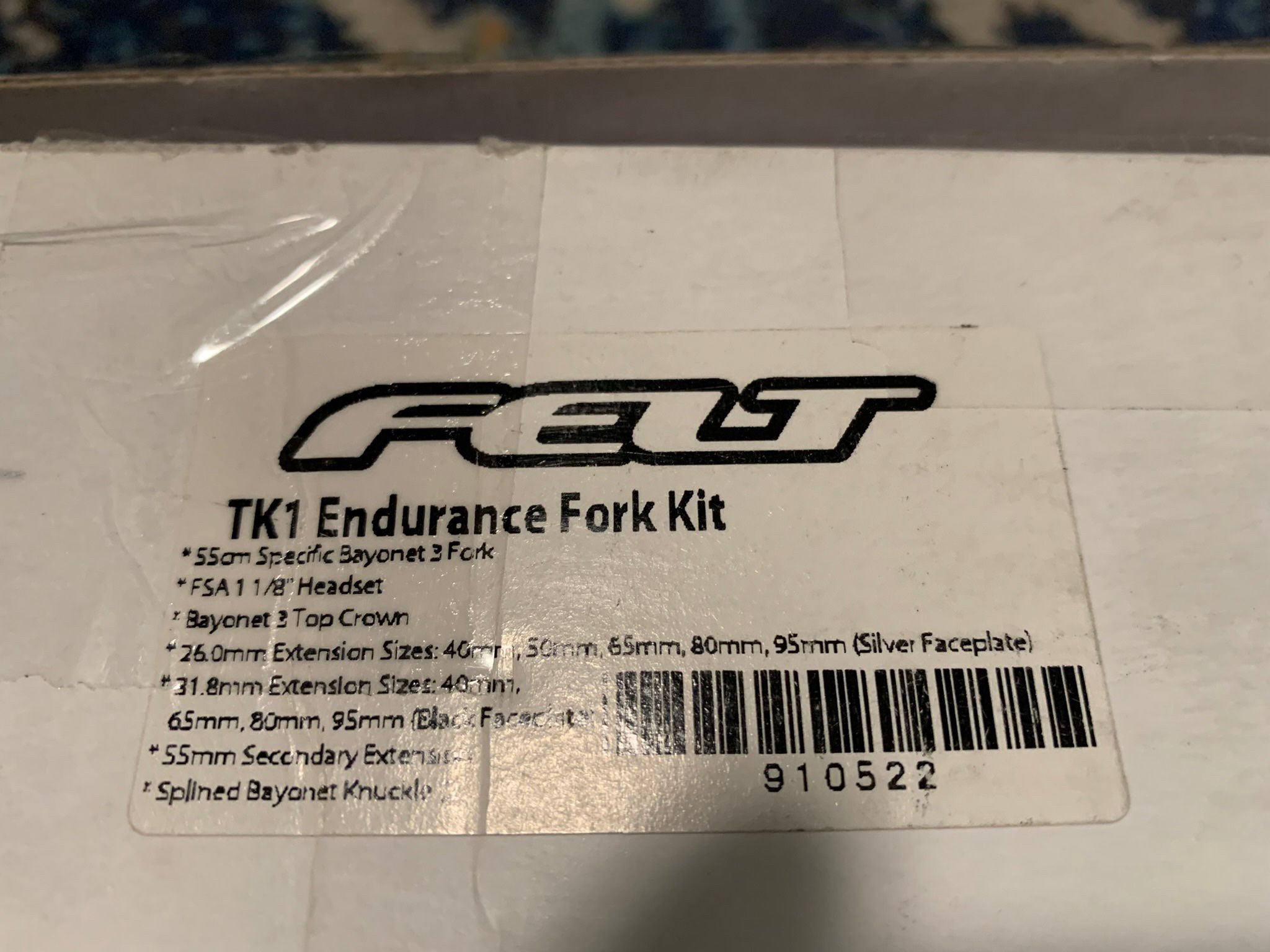 55cm Felt TK1 Endurance Fork 26mm Stems 2 Crown for Sale in