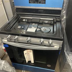 Whirlpool 30” Wide Stove 5 Burners Stainless Steel Single Gas Oven