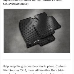 2017-2024 Mazda CX-5 All Weather Floormats